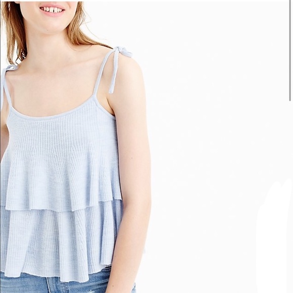 J. Crew Tops - J. Crew Tiered top in merino wool